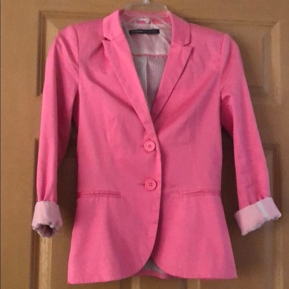 stradivarius blazer pink